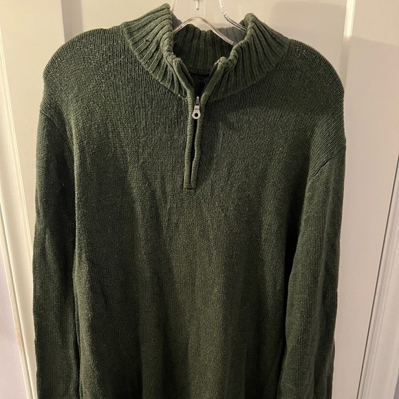 XL green quarter zip sweater - Picture 1 of 1